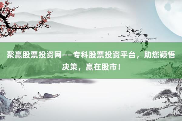 聚赢股票投资网——专科股票投资平台，助您颖悟决策，赢在股市！